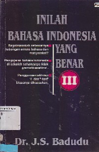 Inilah Bahasa Indonesia Yang Benar