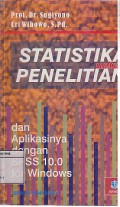 Statistika Untuk Penelitian Dan Aplikasinya Dengan SPSS 10.0 For Windows