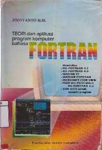 Teori Dan Aplikasi Program Komputer Bahasa Fortran