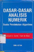 Dasar - Dasar Analisis Numerik : Suatu Pendekatan Algoritma