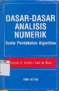 Dasar - Dasar Analisis Numerik : Suatu Pendekatan Algoritma