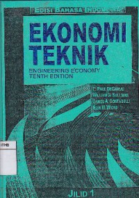 Ekonomi Teknik Jilid 1