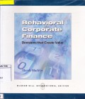 Behavioral Corporate Finance