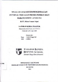 Tinjauan Atas Sistem Pengendalian Internal Terhadap Proses Pembayaran Barang Kirim Langsung di PT. Mitra Yomart Sejati