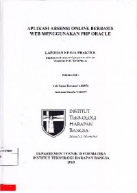 Aplikasi Absensi Online Berbasis Web Menggunakan PHP Oracle