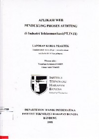 Aplikasi Web Pendukung Proses Auditing di Industri Telekomunikasi (PT. INTI)