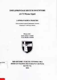 Implementasi Sistem Inventori di CV. Waras Sejati