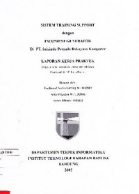 Sistem Training Support dengan Inixprest Generator di PT. Inixindo Persada Rekayasa Komputer