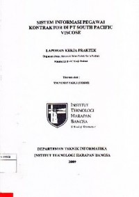 Sistem Informasi Pegawai Kontraktor di PT. South Pacific Viscose