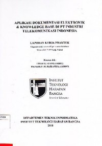 Aplikasi Dokumentasi Elektronik & Knowledge Base di PT. Industri Telekomunikasi Indonesia