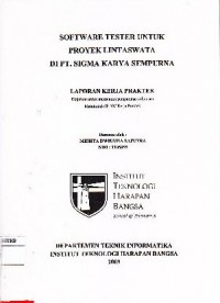 Software Tester Untuk Proyek Lintaswata di PT. Sigma Karya Sempurna