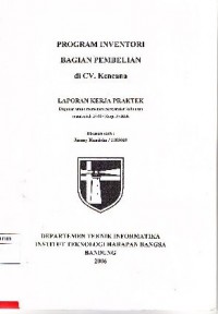 Program Inventori Bagian Pembelian di CV. Kencana