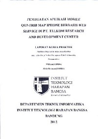 Pembuatan Aplikasi Mobile Qontrib Map Iphone Berbasis Web Service Di PT. Telkom Research And Development Center