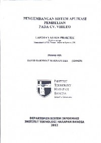 Pengembangan Sistem Aplikasi Pembelian Pada CV. Vhileo