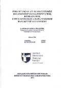 Perancangan Aplikasi Customer Relationship Management (CRM) Berbasis Web Untuk Mengelola Data Customer Dan Aktivitas Salesman