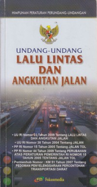 Undang-undang Lalu Lintas dan Angkutan Jalan