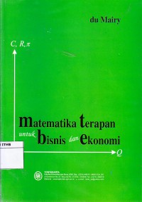 Matematika Terapan untuk Bisnis dan Ekonomi