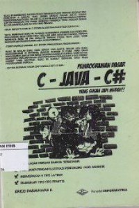 Pemrograman Dasar C - Java - C# : yang susah jadi mudah