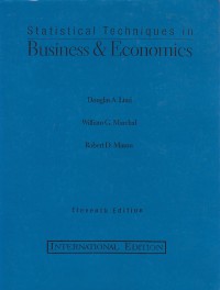 Statistical techniques in business & economics