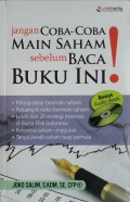 Jangan Coba-Coba Main Saham sebelum Baca Buku Ini!