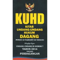 KUHD (Kitab Undang-Undang Hukum Dagang)